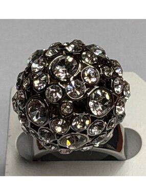 Vintage Kate Spade New York Disco Ball Rhinestone Statement Ring | Size 5